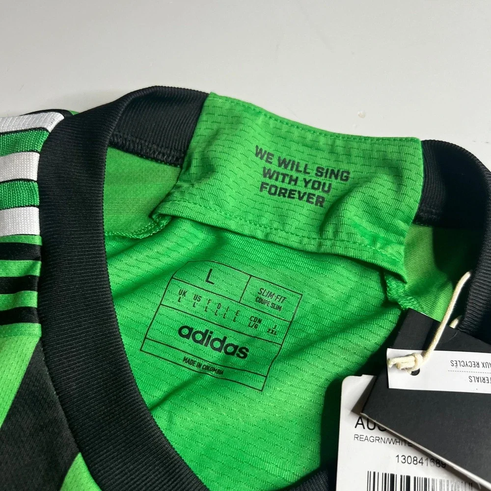 Adidas Austin FC 2023 2024 Authentic Home Jersey HI1836 Mens Large Green Black